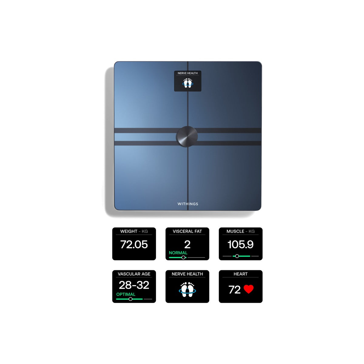 Withings Body Comp Complete Body Analysis Wi-Fi Scale - Black - iSTYLE SI