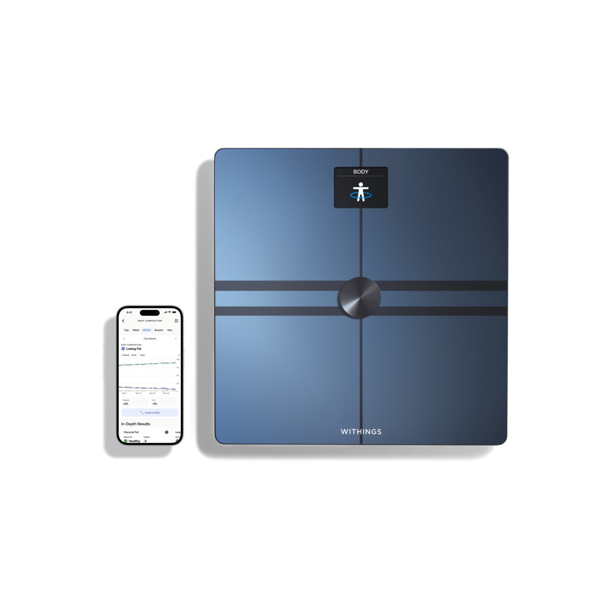 Withings Body Comp Complete Body Analysis Wi-Fi Scale - Black - iSTYLE SI