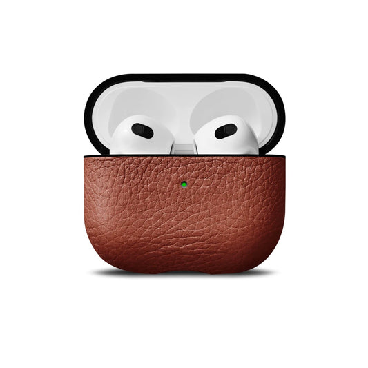 Woolnut usnjeni ovitek za škatlico AirPods 3 - konjak - iSTYLE SI