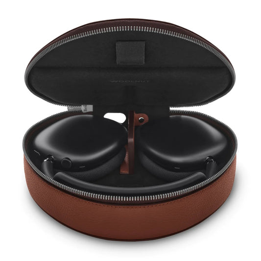 Woolnut usnjeni ovitek za AirPods Max - konjak - iSTYLE SI