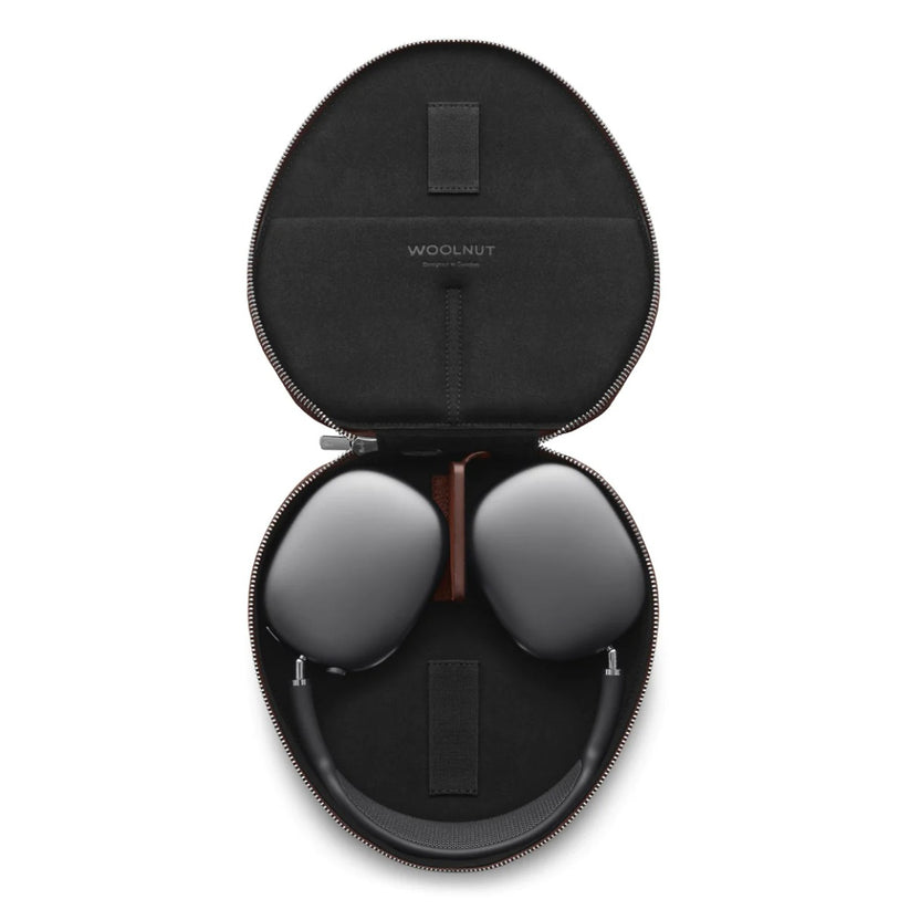 Woolnut usnjeni ovitek za AirPods Max - konjak - iSTYLE SI