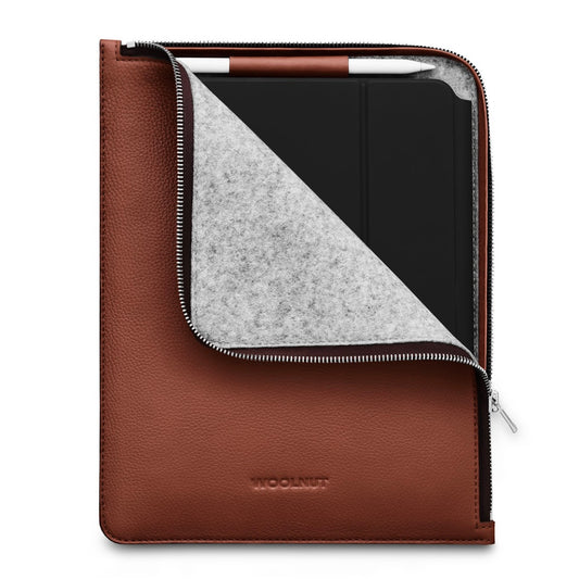 Woolnut Leather Folio za iPad Pro 11" & Air - konjak rjava - iSTYLE SI