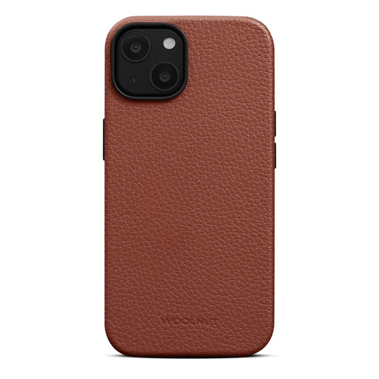 Woolnut usnjeni ovitek za iPhone 14 - konjak - iSTYLE SI