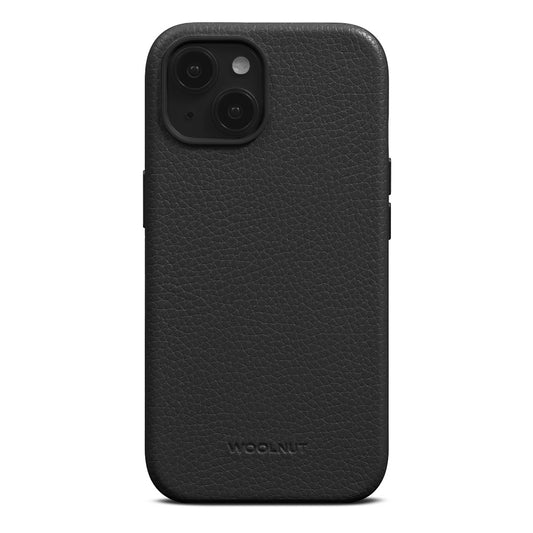 Woolnut usnjeni ovitek za iPhone 15 z MagSafe - črna - iSTYLE SI