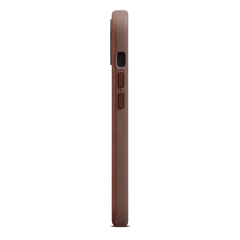 Woolnut usnjeni ovitek za iPhone 15 Plus z MagSafe - Cognac - iSTYLE SI