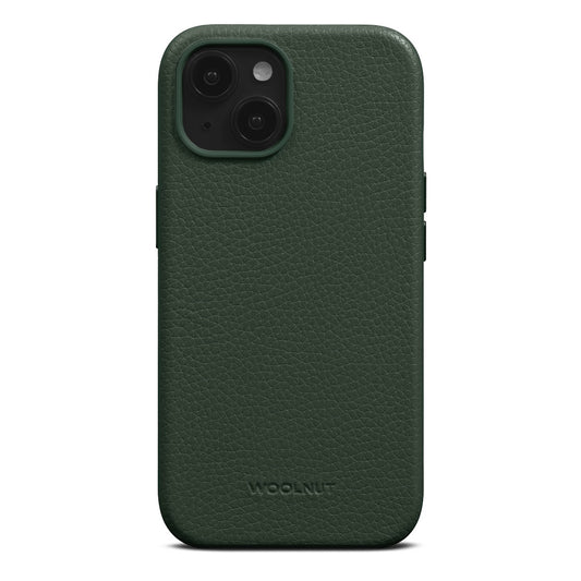 Woolnut usnjeni ovitek za iPhone 15 z MagSafe - zelena - iSTYLE SI