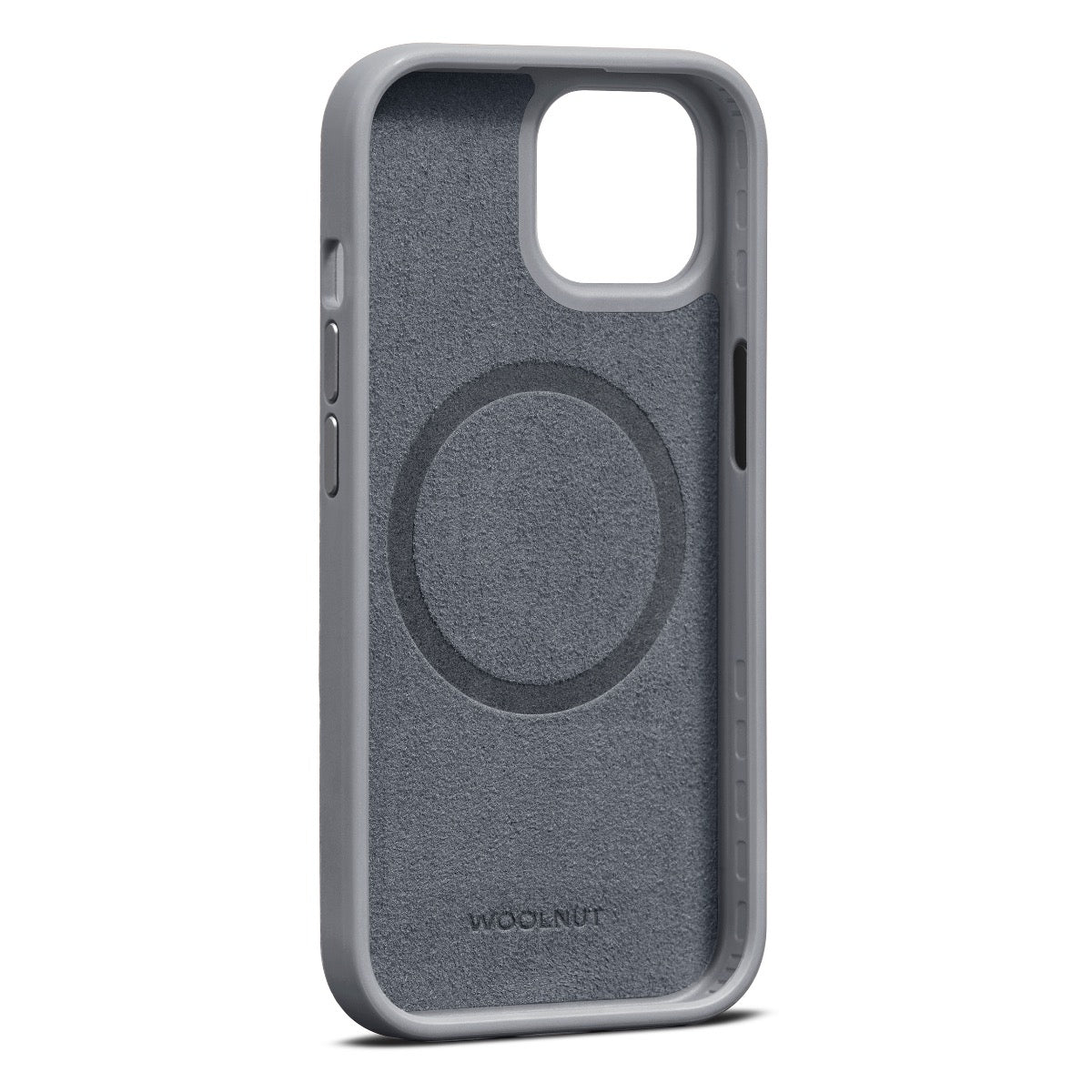 Woolnut usnjeni ovitek za iPhone 15 z MagSafe - siva - iSTYLE SI