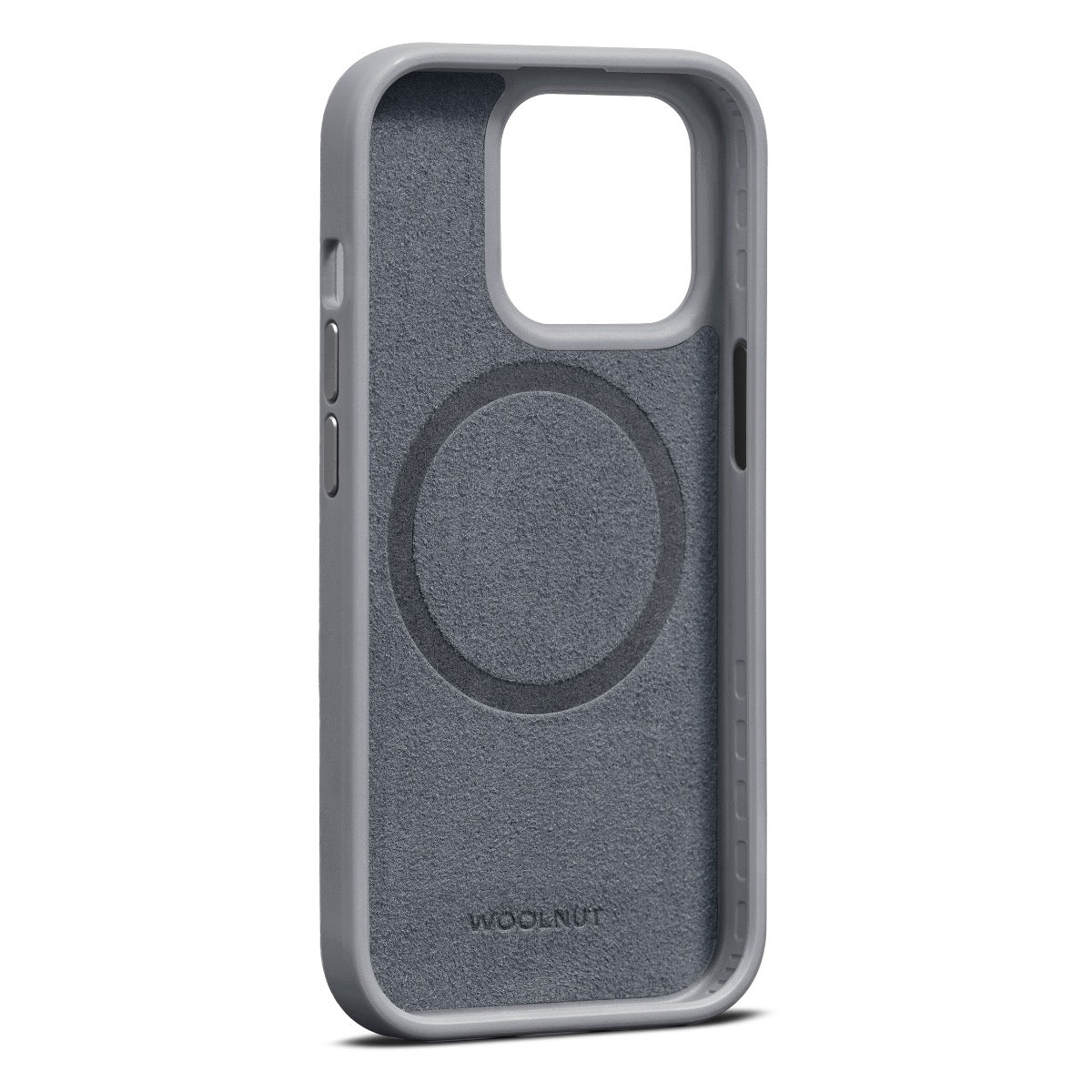 Woolnut usnjeni ovitek za iPhone 15 Pro Max z MagSafe - siva - iSTYLE SI