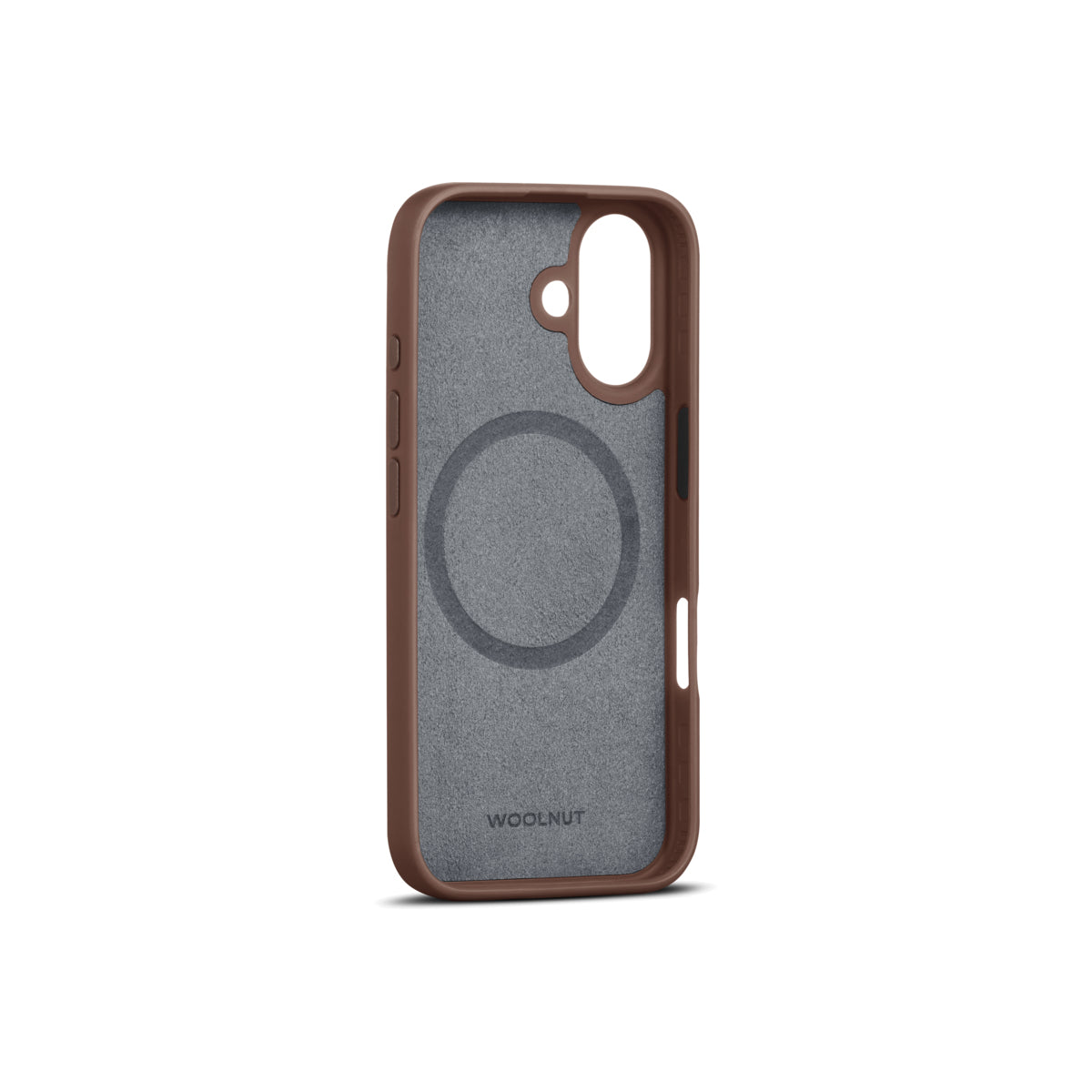 Woolnut usnjeni ovitek za iPhone 16 z MagSafe - rjava - iSTYLE SI