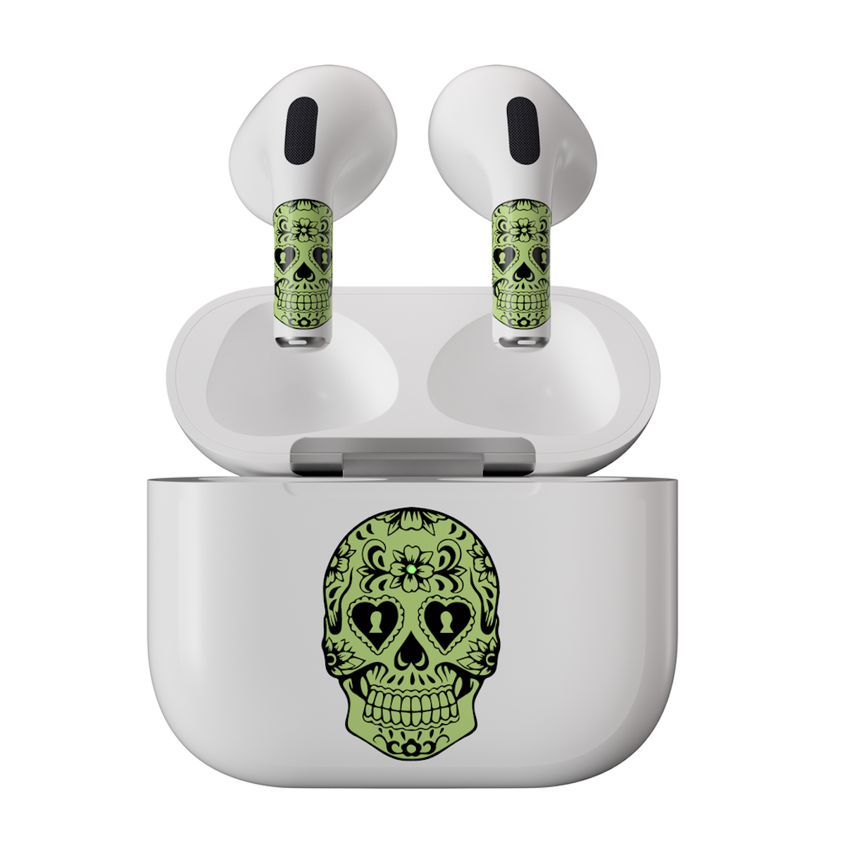 Next One ArtSkin nalepka za Airpods 3. generacija - svetleča lobanja - iSTYLE SI
