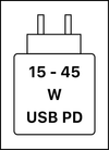Ta naprava podpira hitro polnjenje USB PD, kot je opredeljeno v specifikaciji za USB Implementers Forum Power Delivery, revizija 3.1