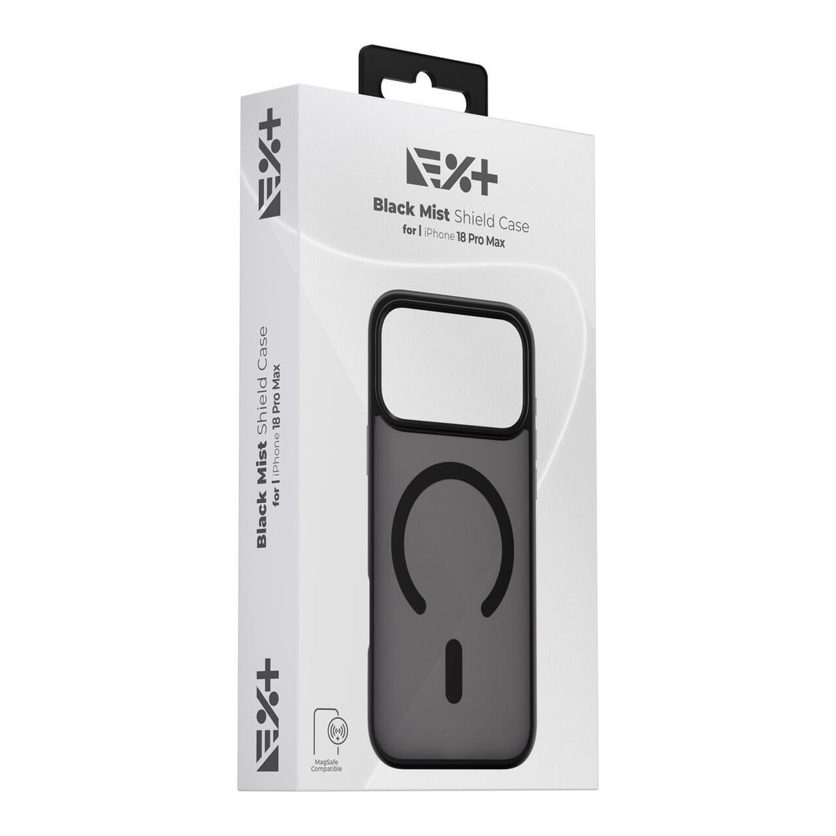 NOA Mist Shield ovitek za iPhone 18 Pro Max združljiv z MagSafe - črn