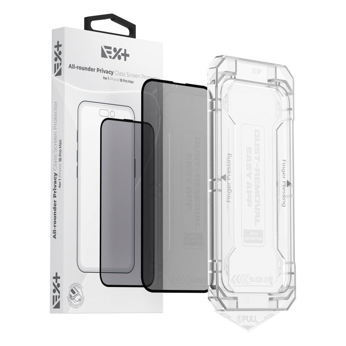 NOA All-Rounder Privacy steklo za zaščito zaslona za iPhone 18 Pro Max
