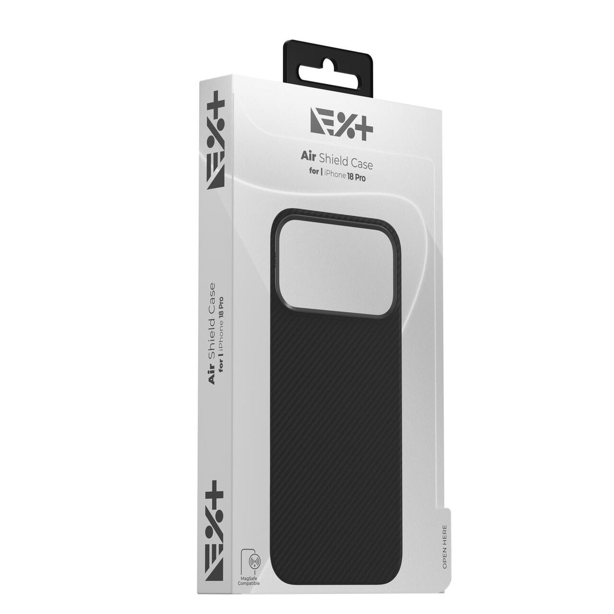 NOA AirShield ovitek za iPhone 18 Pro združljiv z MagSafe - črn