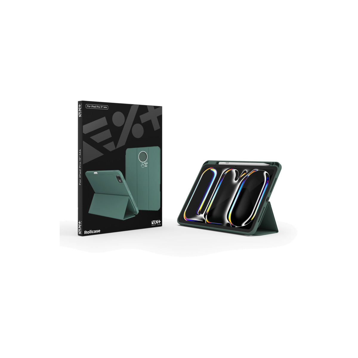 Next One Rollcase ovitek za iPad Pro 11 M4 - zelena - iSTYLE SI