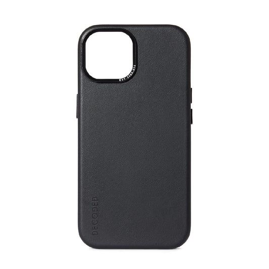 Decoded usnjeni ovitek za iPhone 15 - črna - iSTYLE SI
