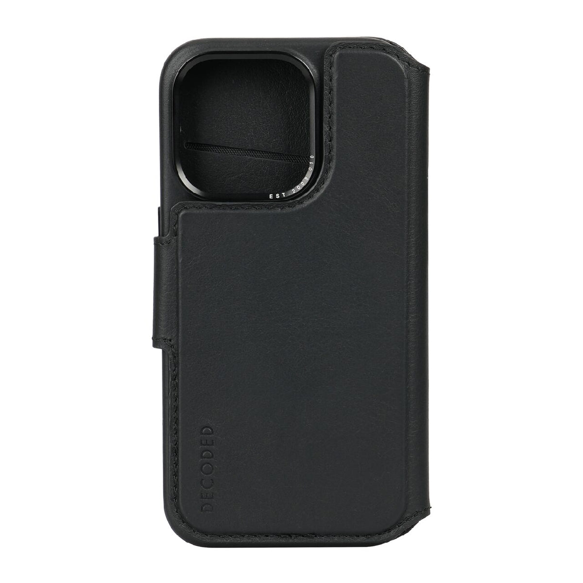 Decoded Usnjen snemljiv ovitek za iPhone 15 Pro - črna - iSTYLE SI