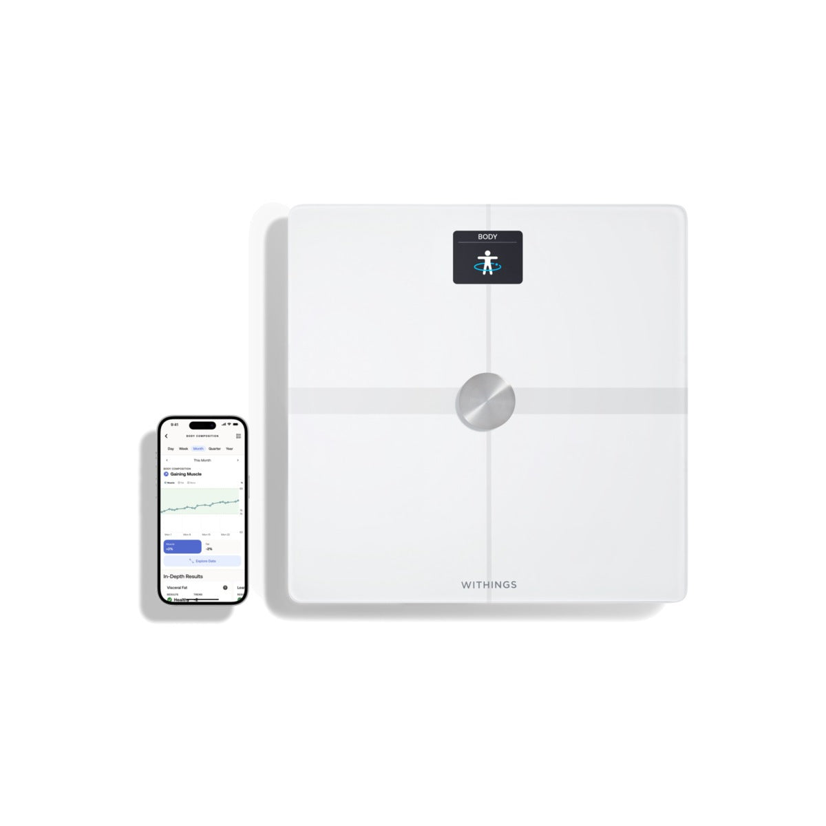 Withings Body Smart Advanced Body Composition Wi-Fi Scale - White - iSTYLE SI