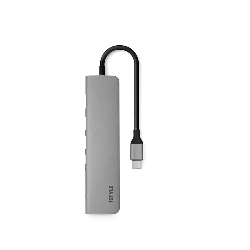 iSTYLE 7v1 USB-C Multimedia HUB - vesoljno siva - iSTYLE SI