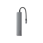 iSTYLE 6v1 aluminijasti USB-C HUB - vesoljno siva - iSTYLE SI