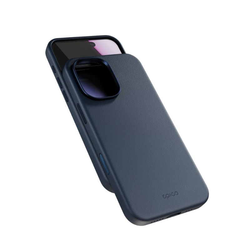 Epico magnetni ovitek Leather Pro Mag+ za iPhone 17 - moder