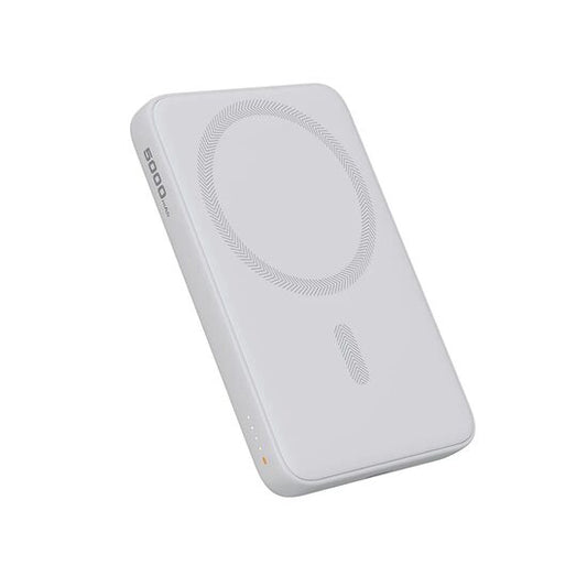 AUKEY 5000 mAh MagSafe Power Bank - ledeno bela