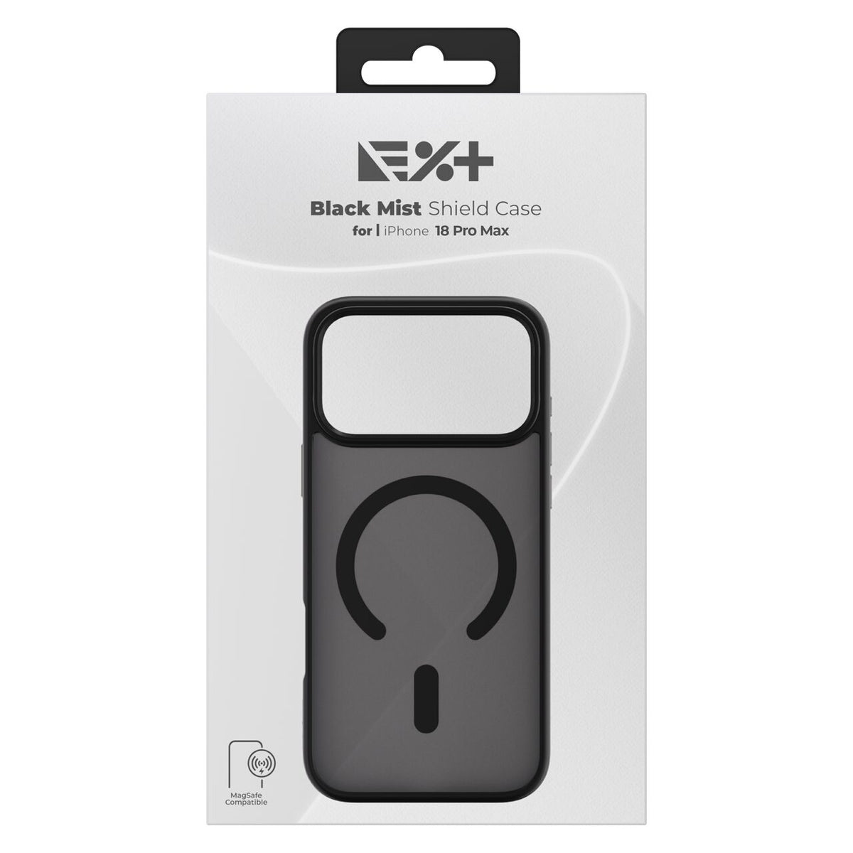 NOA Mist Shield ovitek za iPhone 18 Pro Max združljiv z MagSafe - črn