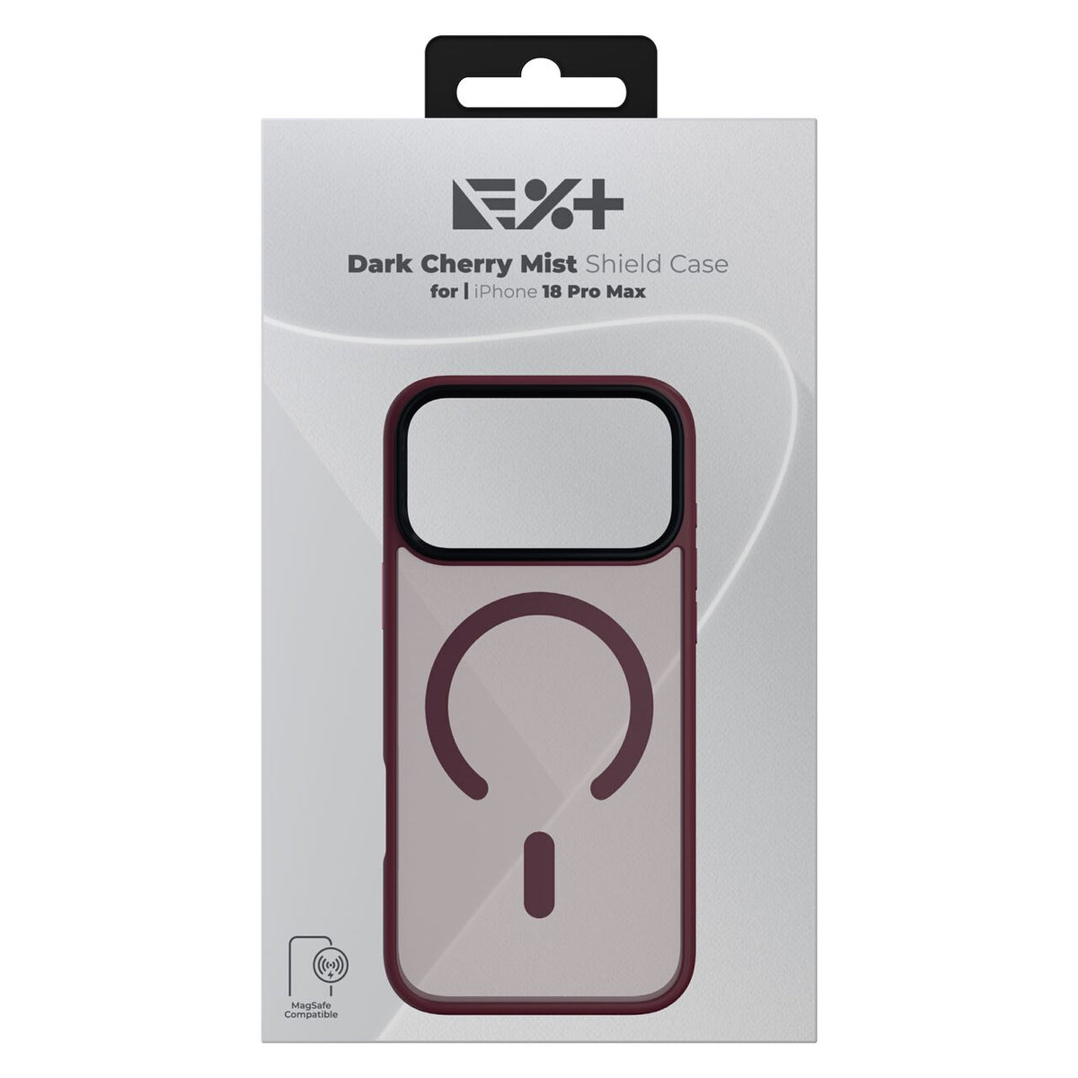 NOA Mist Shield ovitek za iPhone 18 Pro Max združljiv z MagSafe - temna češnja