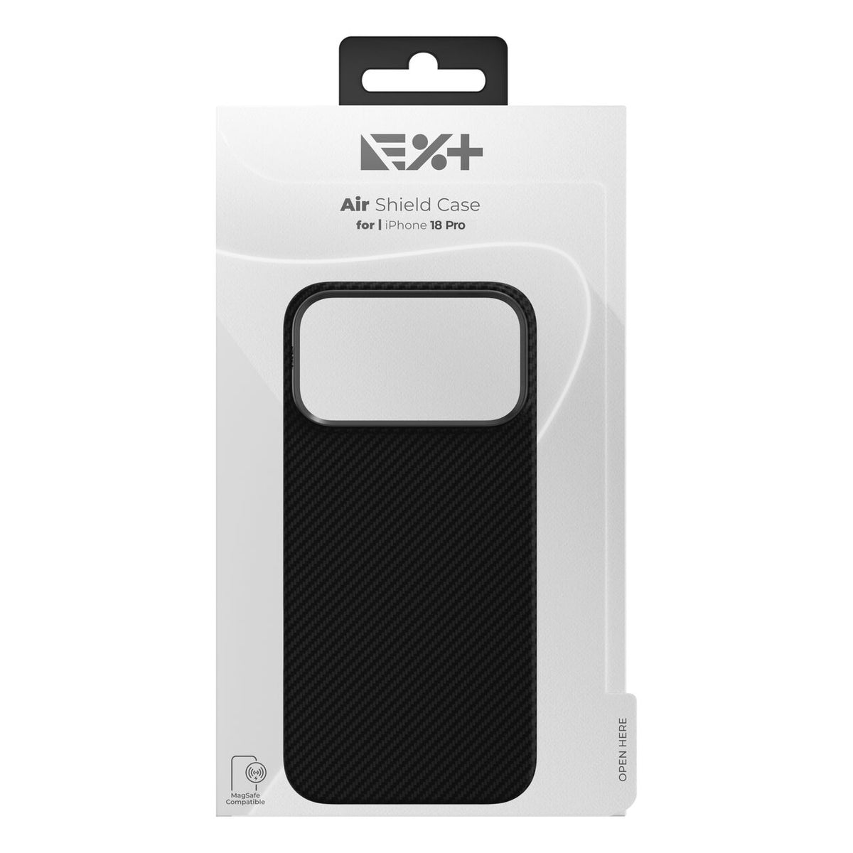 NOA AirShield ovitek za iPhone 18 Pro združljiv z MagSafe - črn