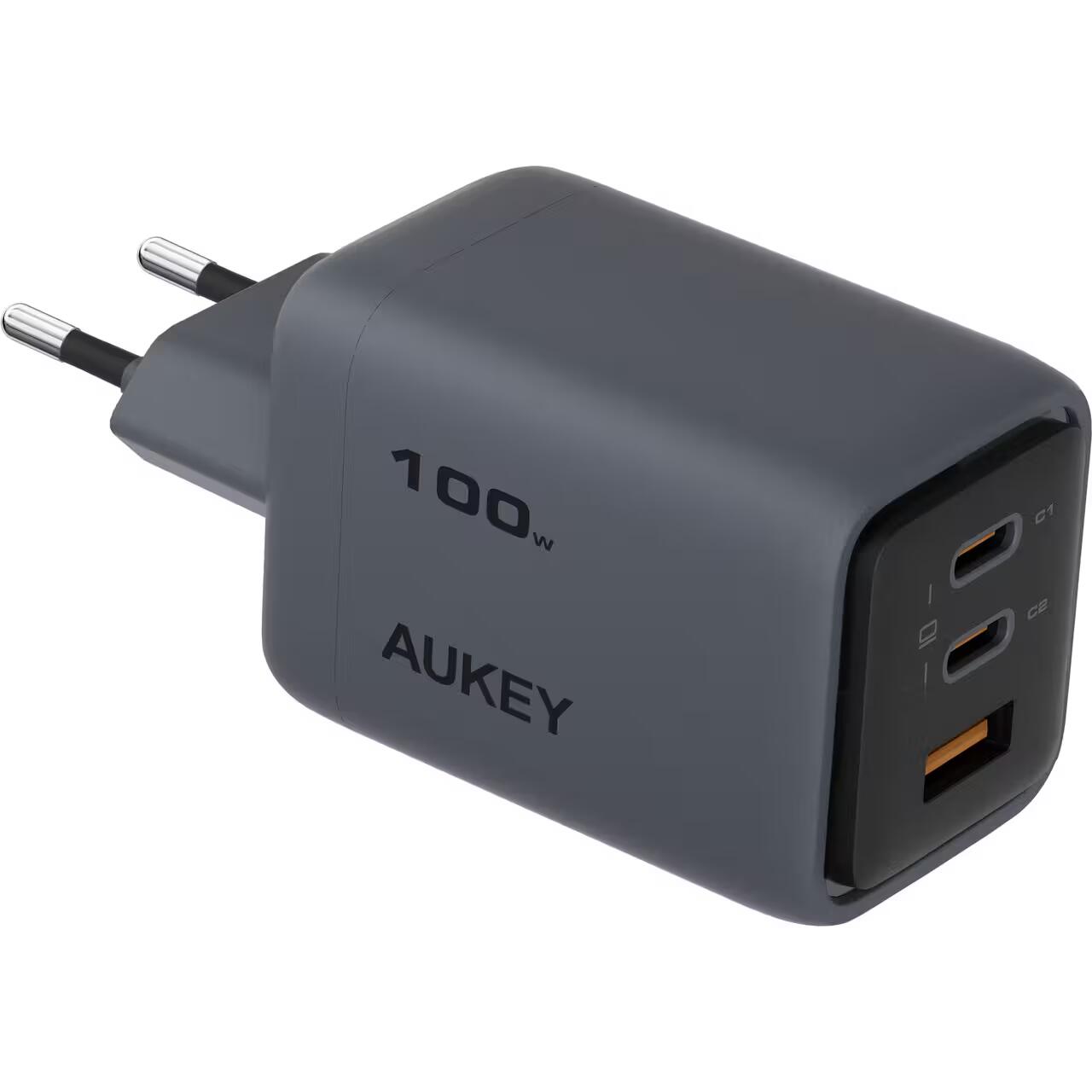 AUKEY Comet Mix 3 100W PD 3-Port GaN zidni punjač s PPS-om