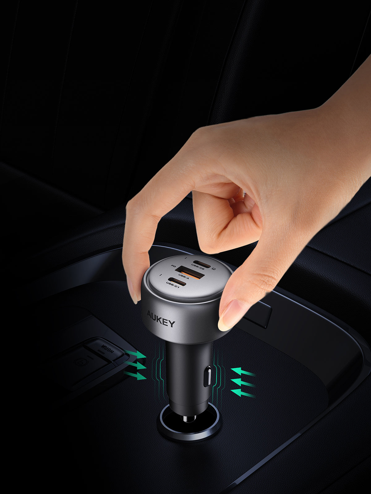 AUKEY Pathfinder Mix 3 100W Fast Charging Car Charger - iSTYLE.si