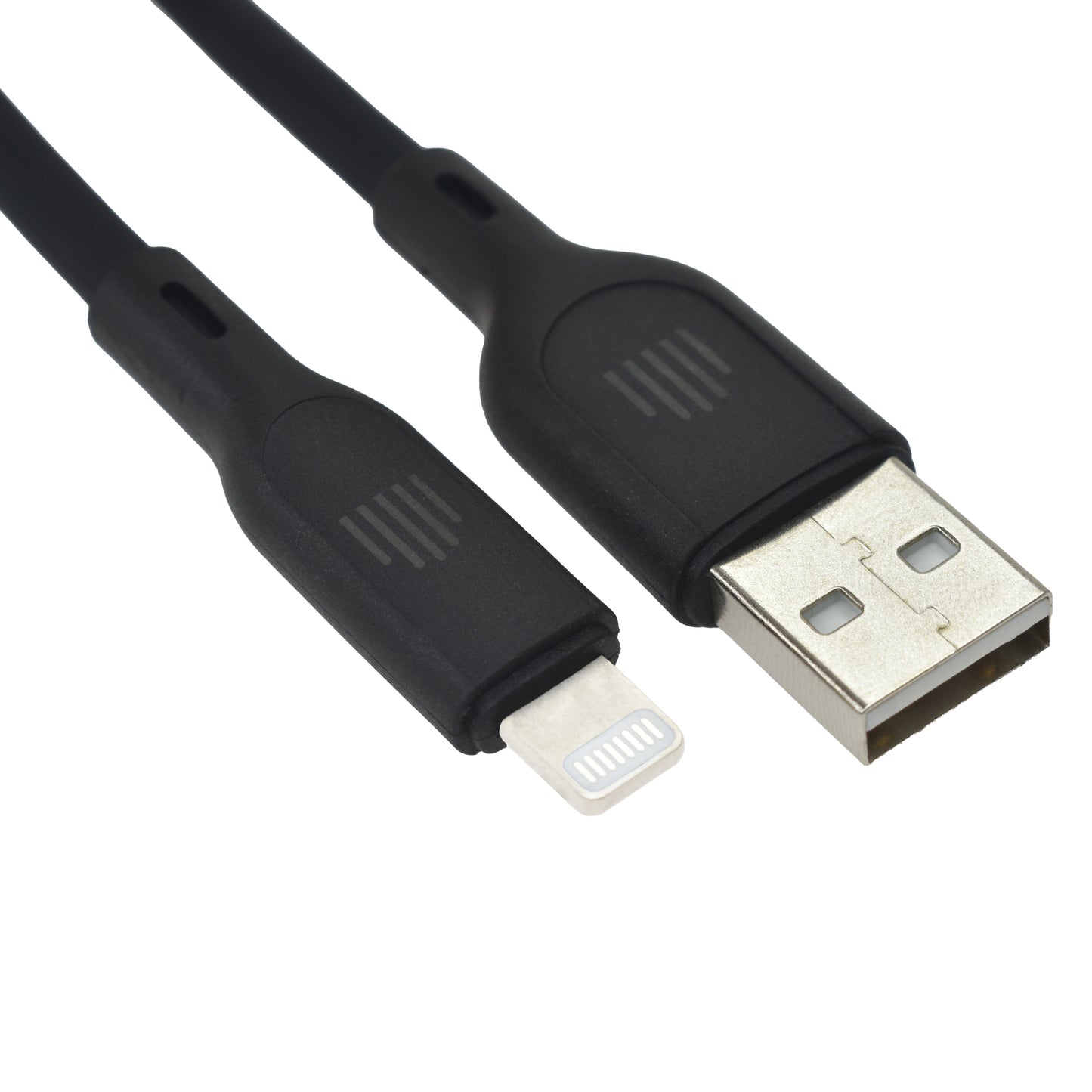 Dviced kabel USB-A na Lightning silicone 1,25 m - črna