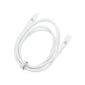 Dviced kabel USB-C na Lightning silicone 1,25 m - bela