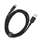 Dviced kabel USB-A na USB-C silicone 1,25 m - črna