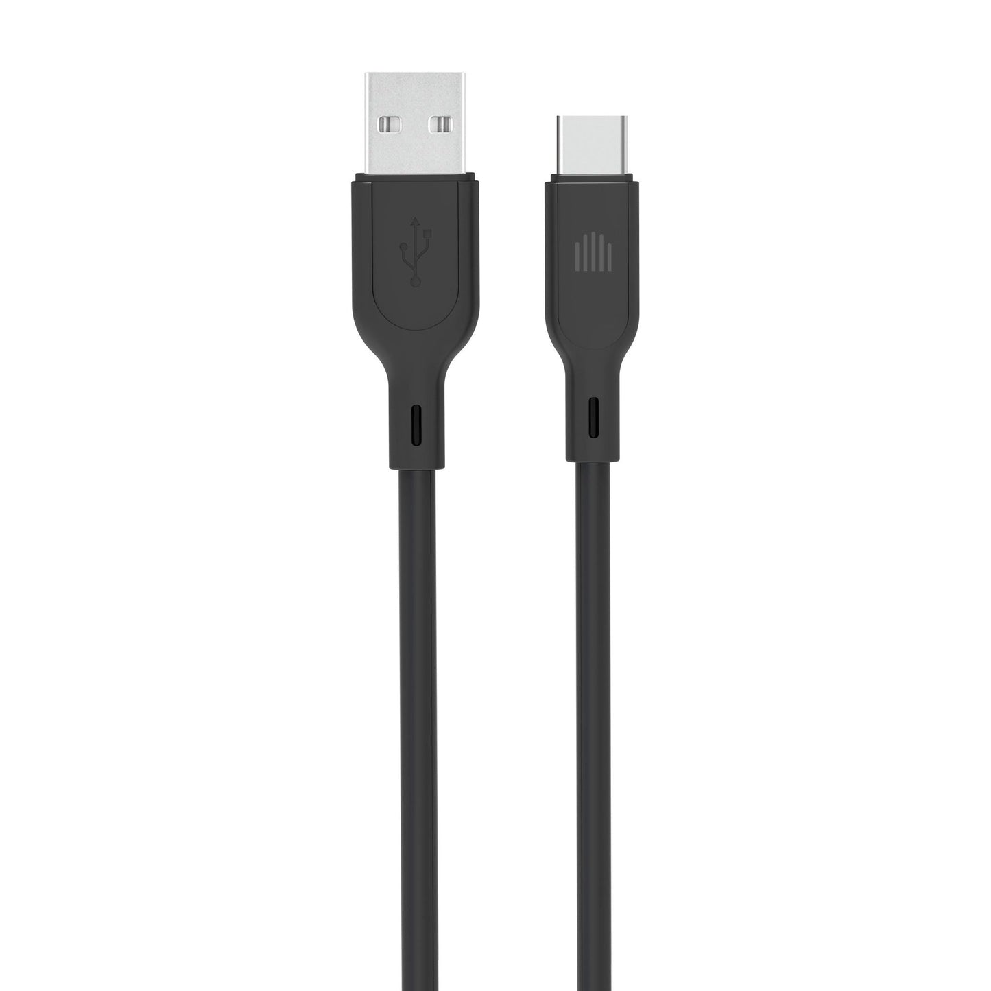 Dviced kabel USB-A na USB-C silicone 1,25 m - črna