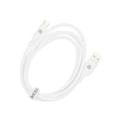Dviced kabel USB-A na USB-C silicone 1,25 m - bela