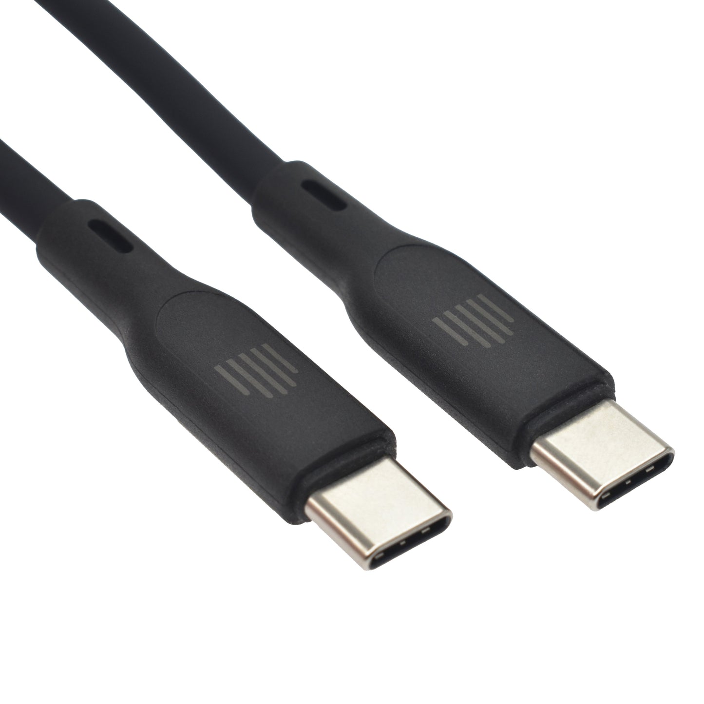 Dviced kabel USB-C na USB-C silicone 1,25 m - črna