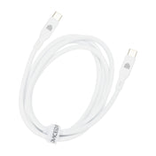 Dviced kabel USB-C na USB-C silicone 1,25 m - bela