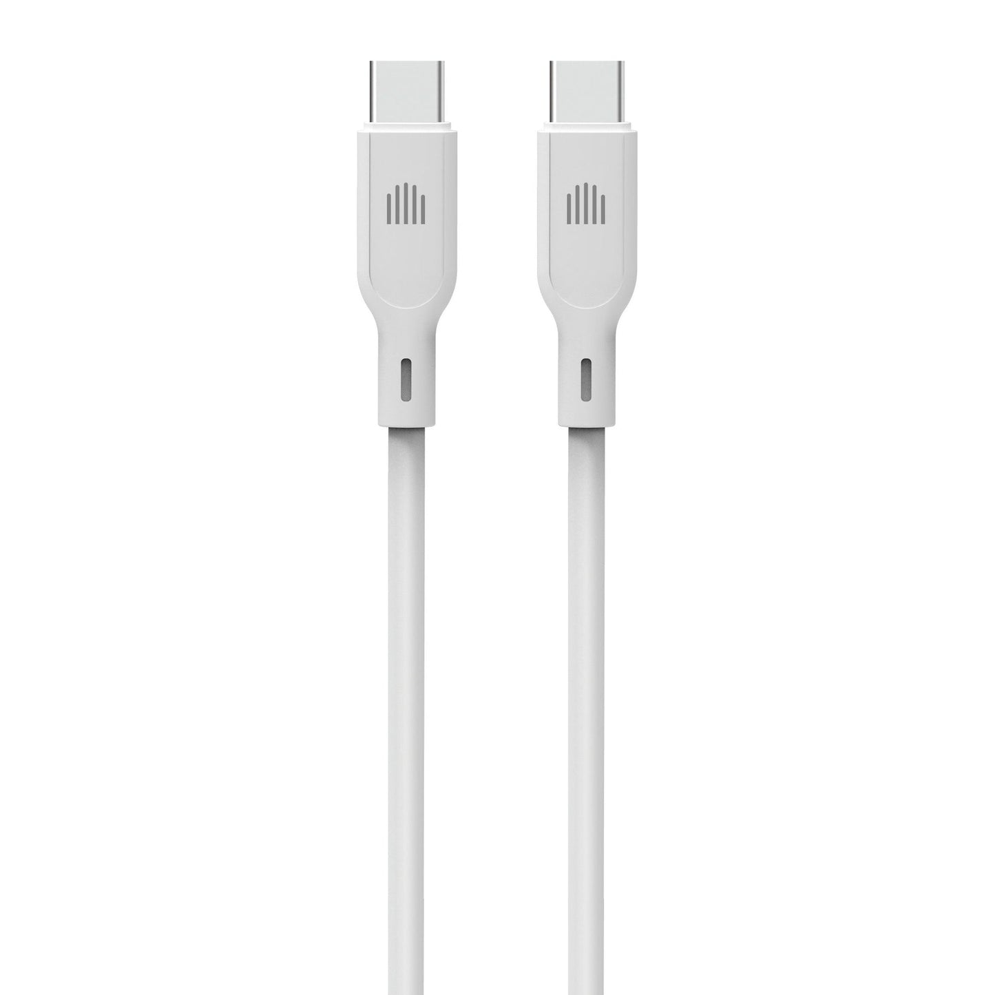 Dviced kabel USB-C na USB-C silicone 1,25 m - bela