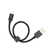 Dviced kabel USB-A na Lightning Nylon Textile 0,25 m - črna