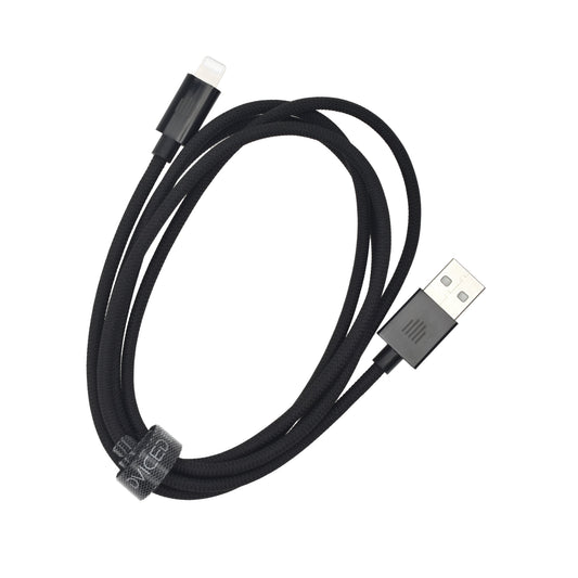 Dviced kabel USB-A na Lightning Nylon Textile 1,25 m - črna
