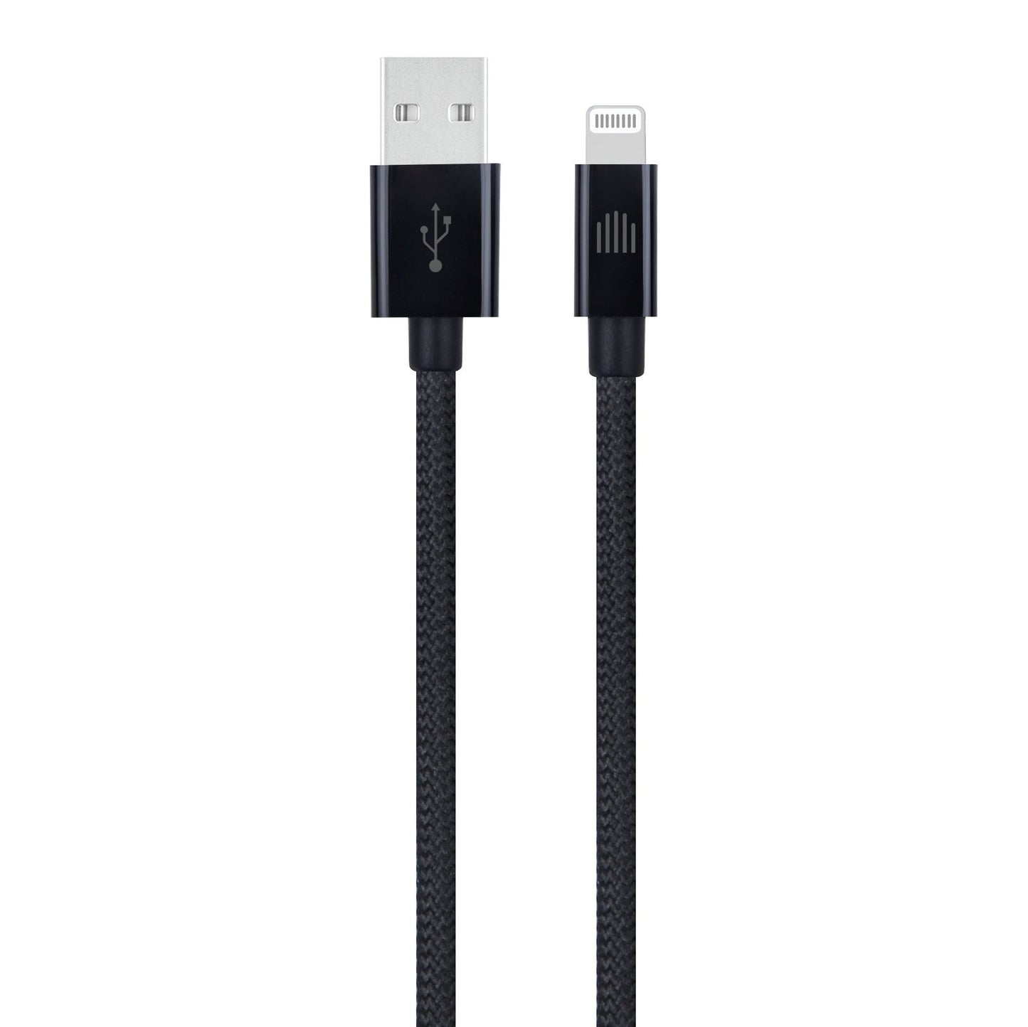 Dviced kabel USB-A na Lightning Nylon Textile 1,25 m - črna