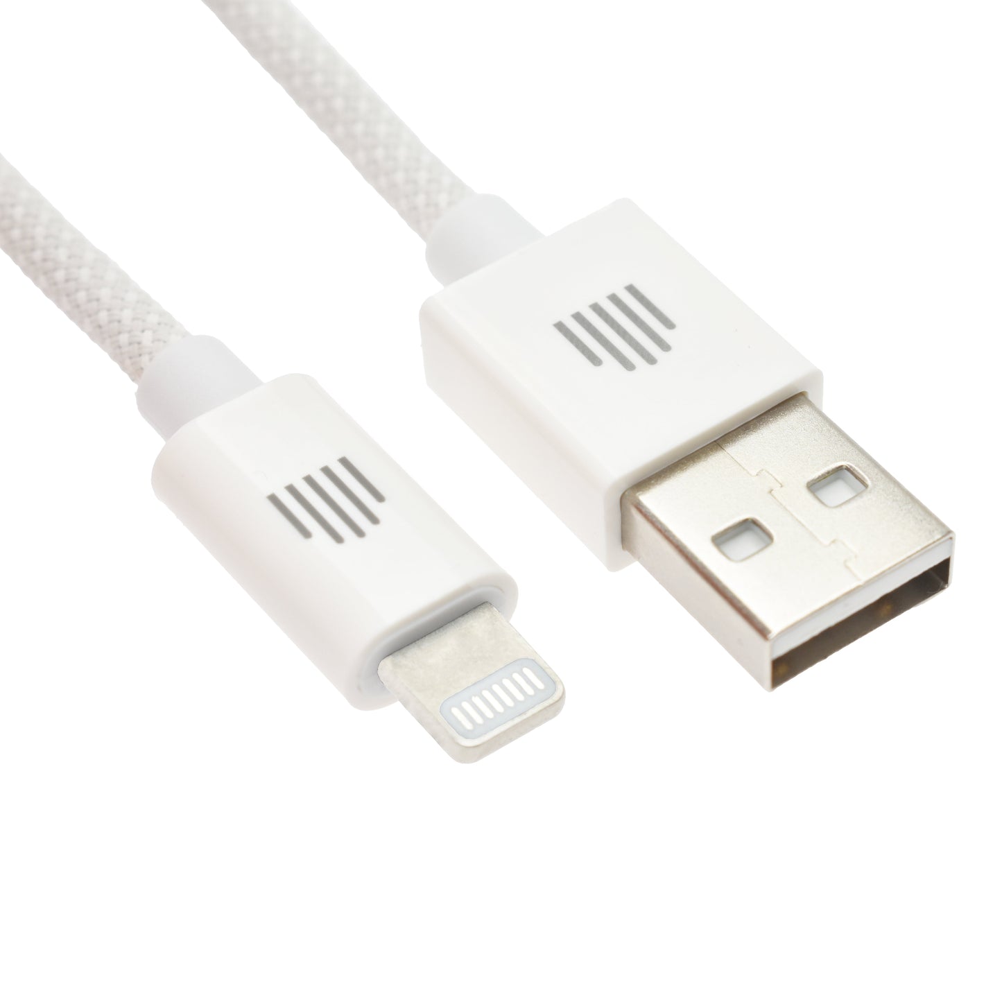 Dviced kabel USB-A na Lightning Nylon Textile 1,25 m - bela