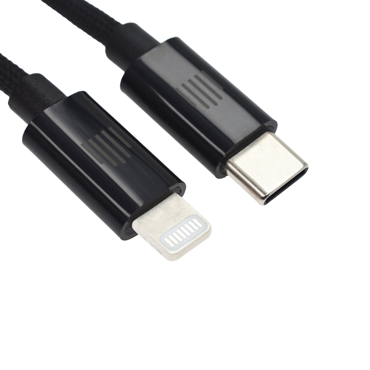 Dviced kabel USB-C na Lightning Nylon Textile 0,25 m - črna