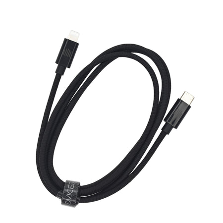 Dviced kabel USB-C na Lightning Nylon Textile 1,25 m - črna