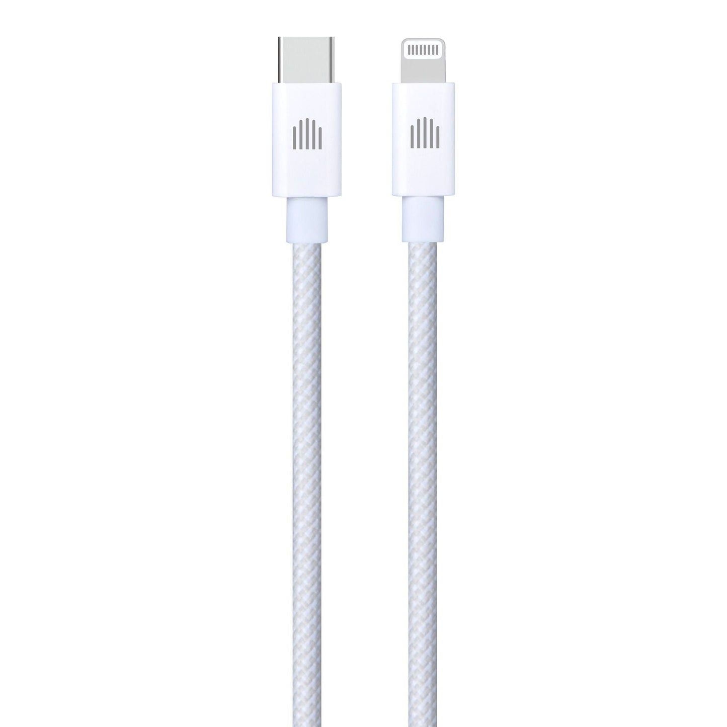 Dviced kabel USB-C na Lightning Nylon Textile 1,25 m - bela