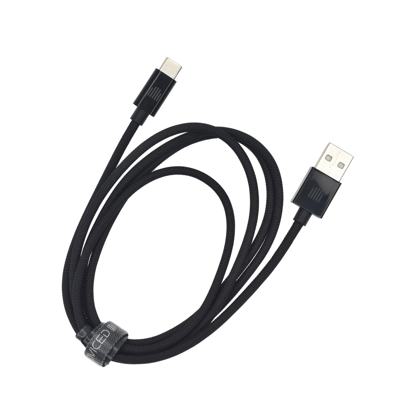 Dviced kabel USB-A na USB-C Nylon Textile 1,25 m - črna