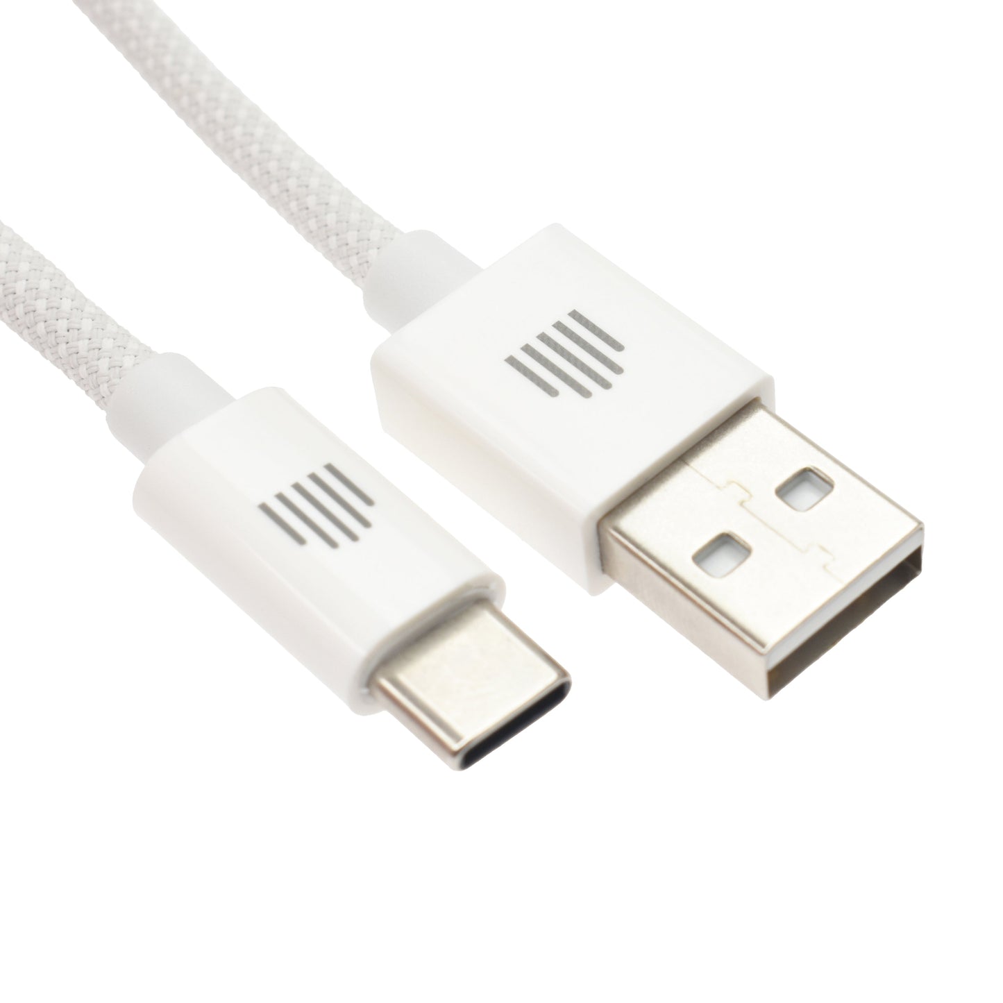 Dviced kabel USB-A na USB-C Nylon Textile 1,25 m - bela