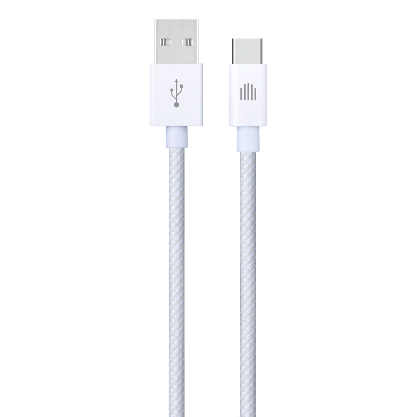 Dviced kabel USB-A na USB-C Nylon Textile 1,25 m - bela
