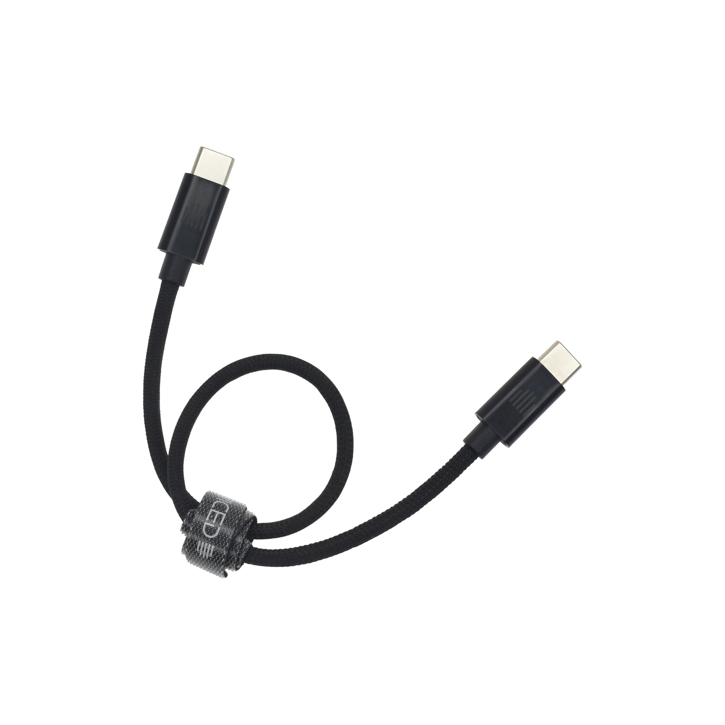 Dviced kabel USB-C na USB-C Nylon Textile 0,25 m - črna